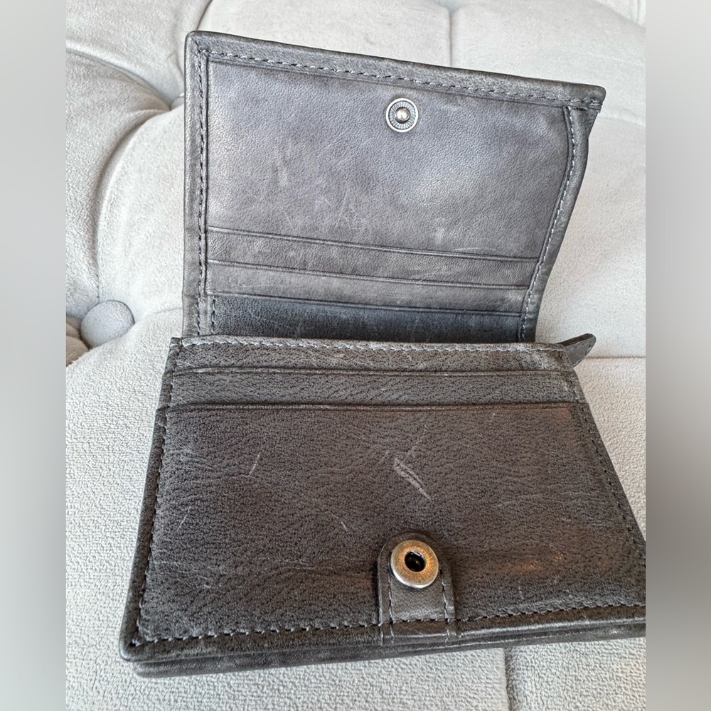 Frye Dark Gray Leather Wallet, New without tags - Picture 6 of 6